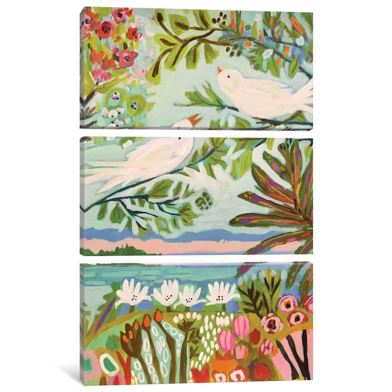 iCanvas "Birds In The Garden I" by Karen Fields