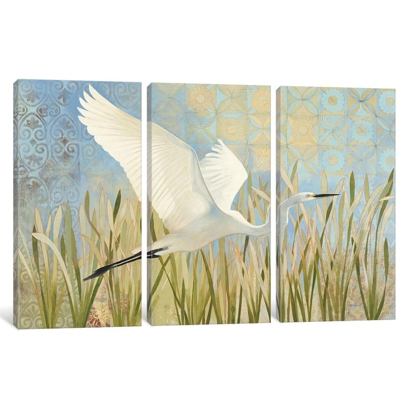 iCanvas "Snowy Egret In Flight" by Kathrine Lovell