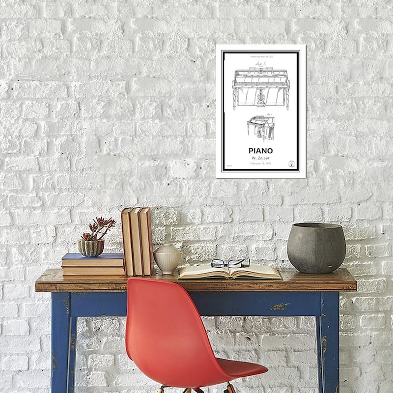 iCanvas "Piano" by Retro Patents