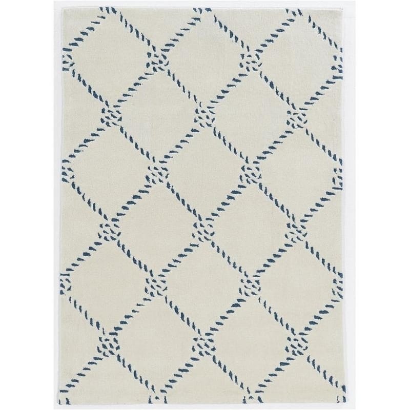 Trinity Rope Qua Ivory/Navy - 5' x 7'