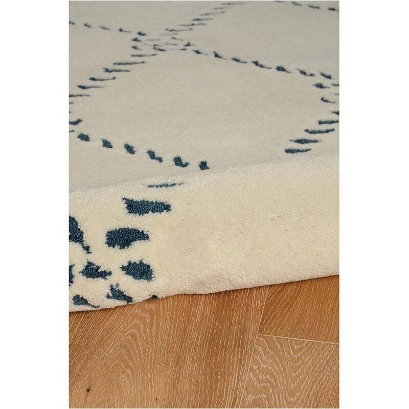 Trinity Rope Qua Ivory/Navy - 5' x 7'