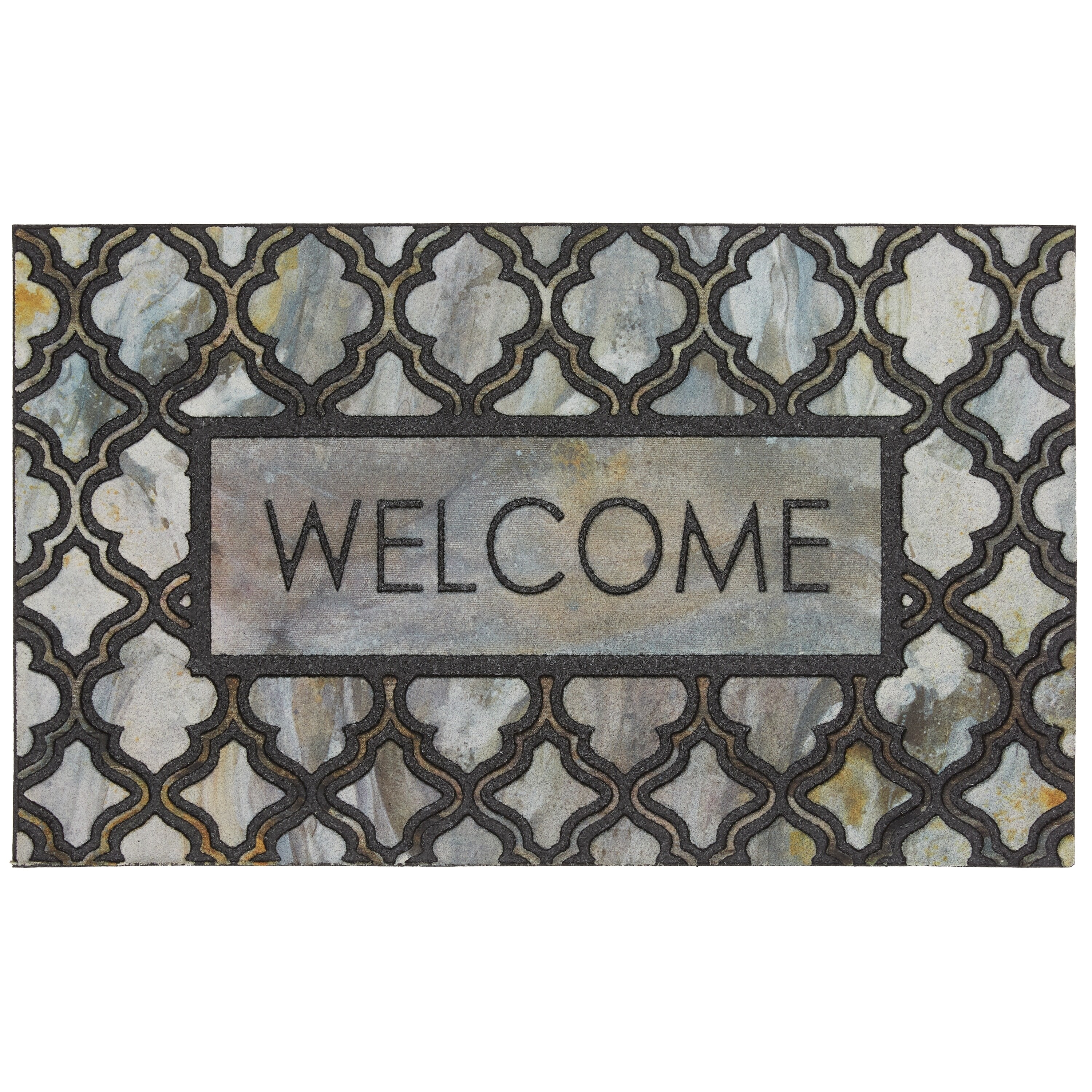 Shop Mohawk Home Doorscapes Welcome Greystone Door Mat 1 6 X 2 6