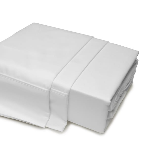 Shop 500 Thread Count Liquid Cotton Sheet Set Queen White - On Sale - Free Shipping Today ...