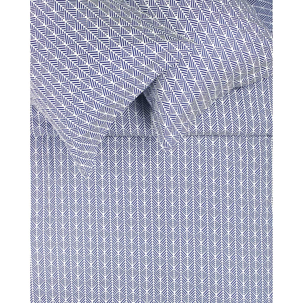 Printed Design Cotton Collection 400 Thread Count Blue Arrow Duvet Set