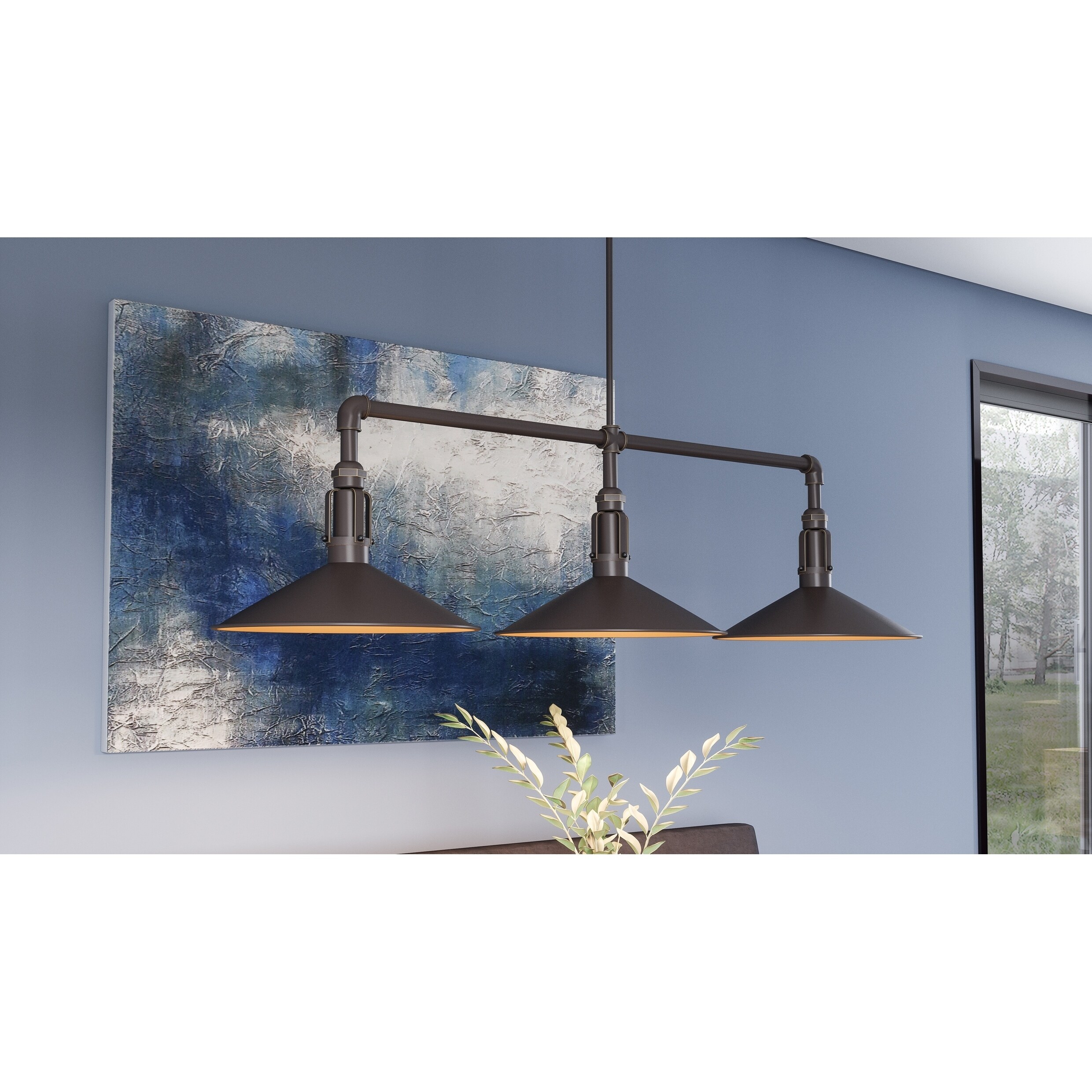 Copper Grove Valence Palladian Bronze 3-light Metal Shades Chandelier - Chandeliers For Bedrooms by Overstock.com