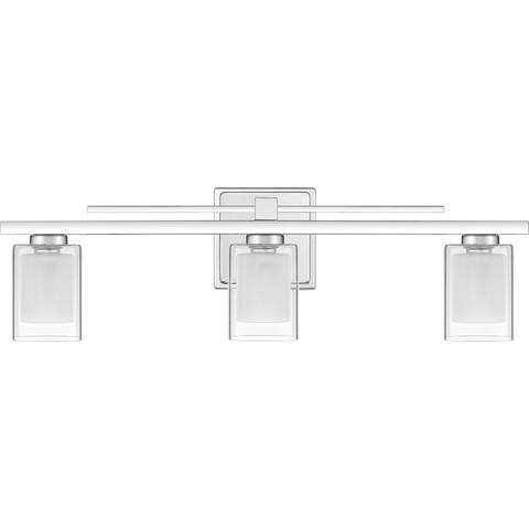 Strick & Bolton Esteve Polished Chrome 3-light Vanity Light - Polished Chrome