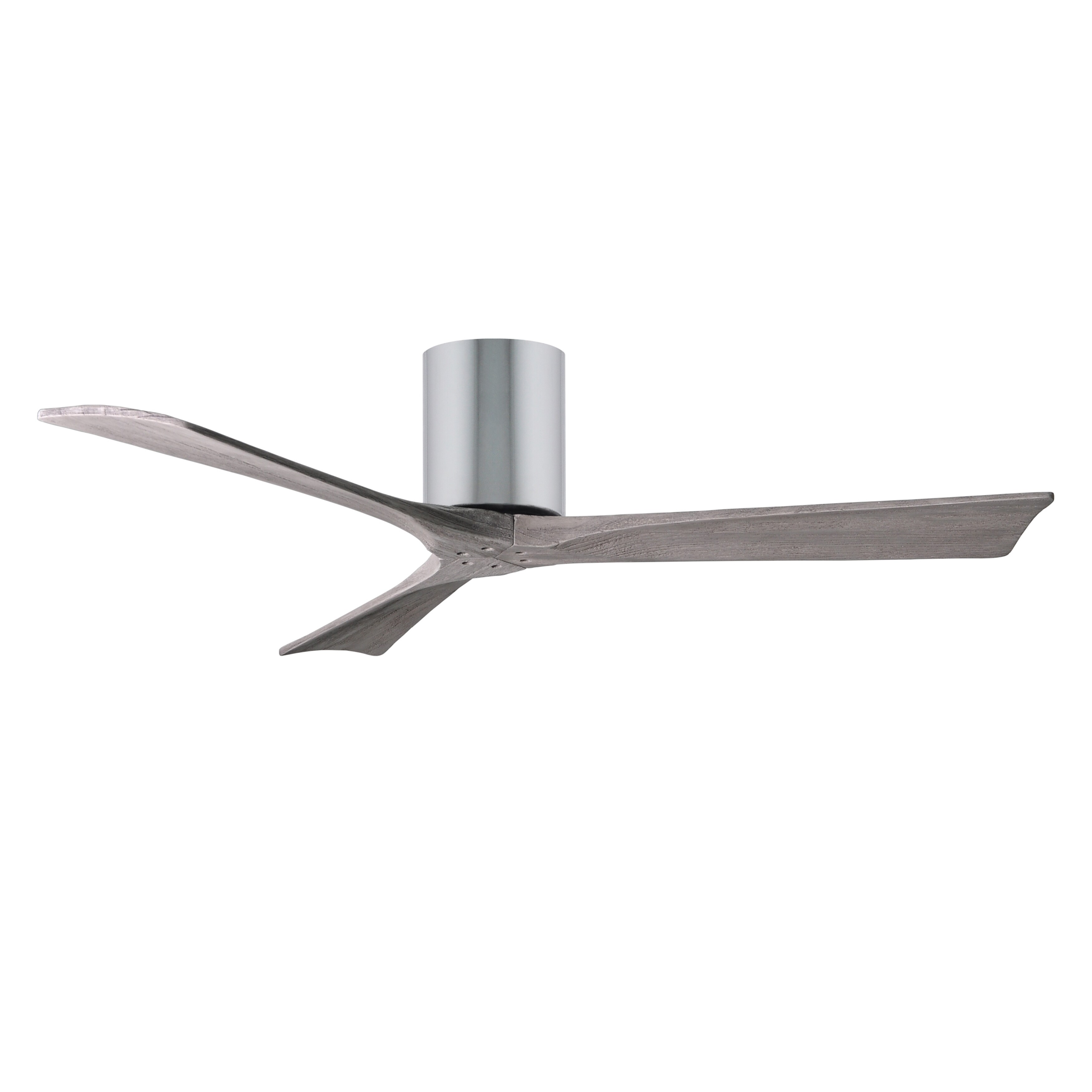 Shop Irene H 3 Blade 52 Inch Polished Chrome Flushmount Paddle Fan