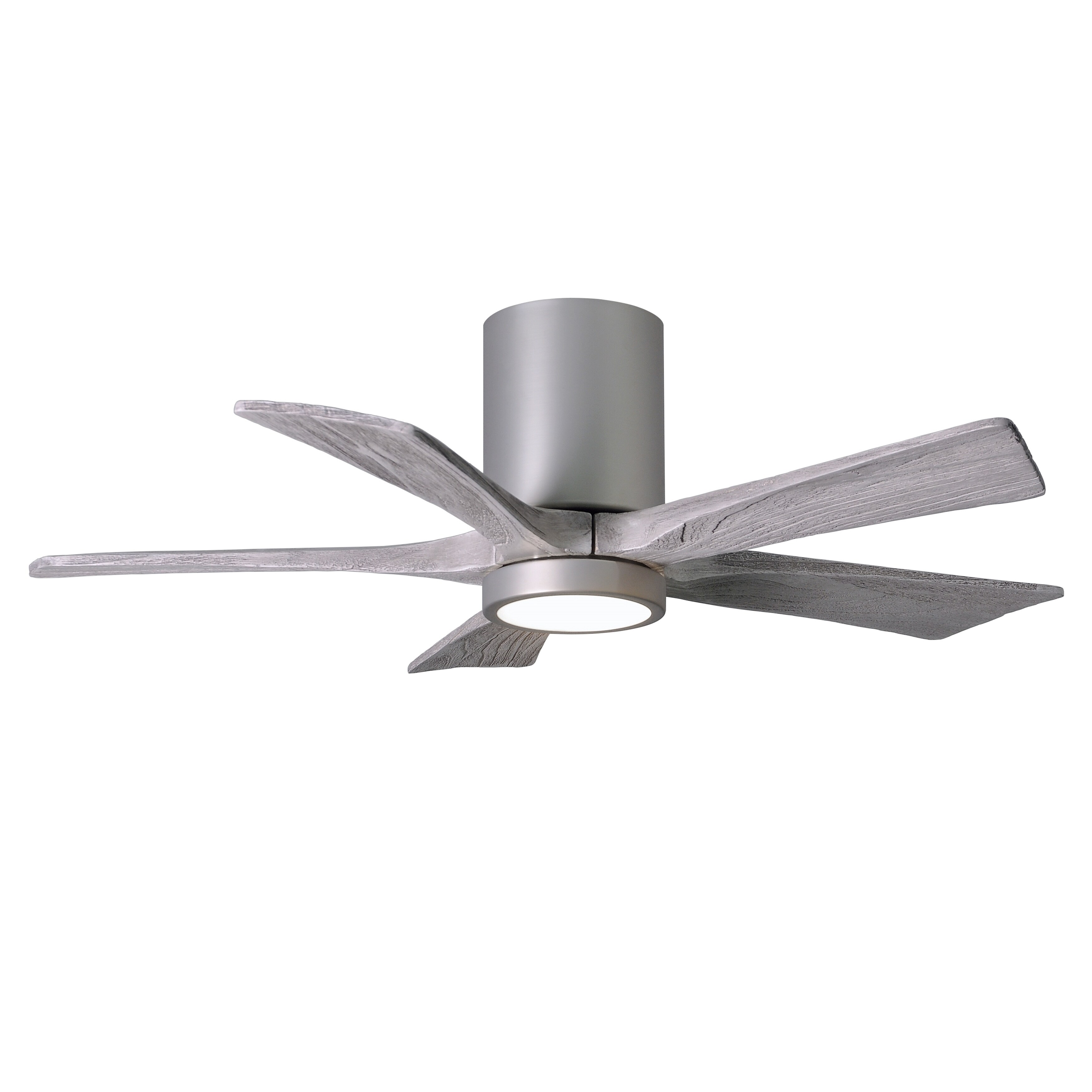 Satin Nickel or White Oil Rubbed Bronze 42 Inch Ceiling Fan with Light Kit 