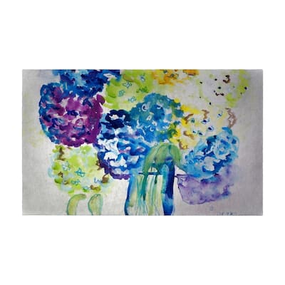 Betsy's Hydrangea Door Mat 30x50