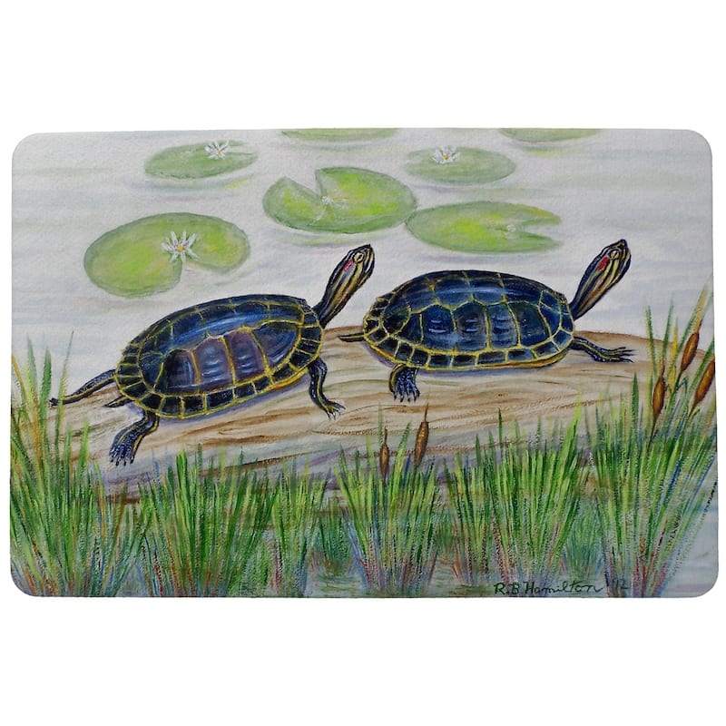 Two Turtles Door Mat 18x26