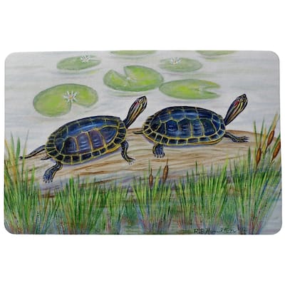 Two Turtles Door Mat 18x26