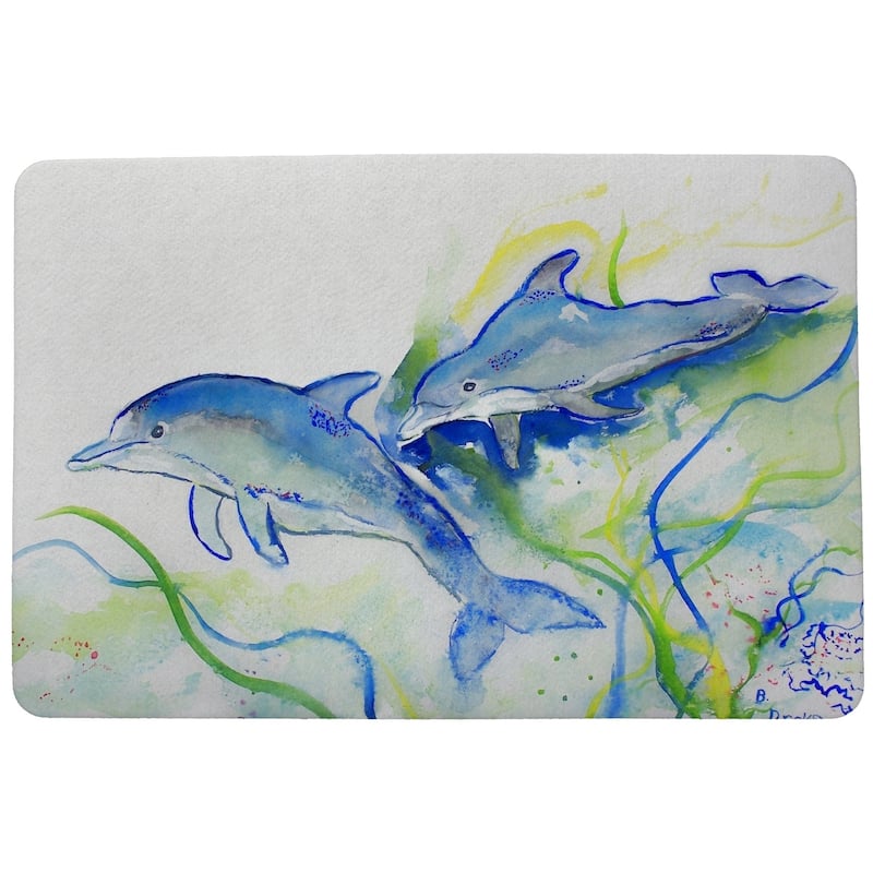 Betsy's Dolphins Door Mat 18x26