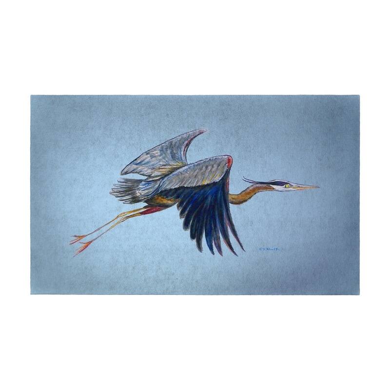 Eddie's Blue Heron Door Mat 30x50