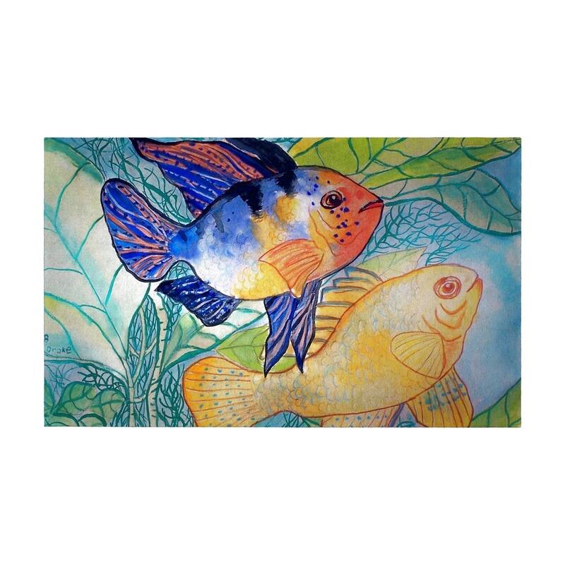 Betsy's Two Fish Door Mat 30x50