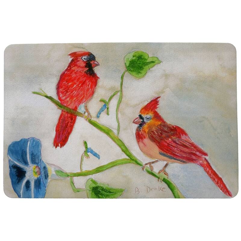 Betsy's Cardinals Door Mat 18x26