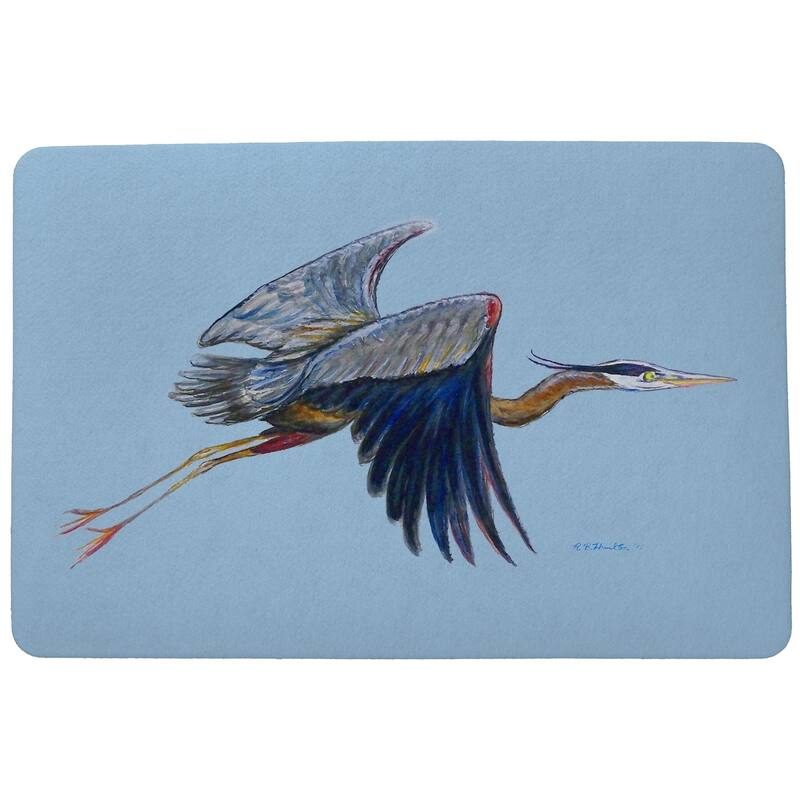 Eddie's Blue Heron Door Mat 18x26