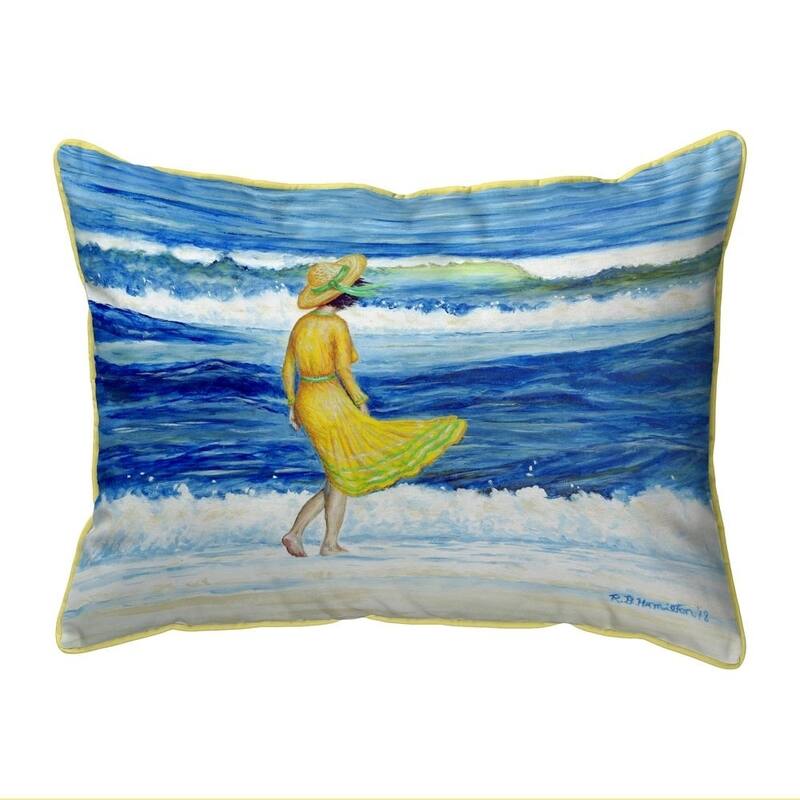 Rough Surf Large Indoor/Outdoor Pillow 16x20 - Polyester - Specialty - Multi - Accent - Single