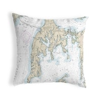 Cambridge Md Nautical Map Noncorded Indoor Outdoor Pillow 18x18 On Sale Overstock 22878513