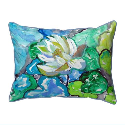 White Lily Large Pillow 16x20