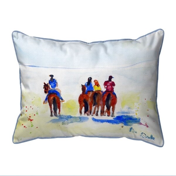 Beach Riders Small Indoor/Outdoor Pillow 11x14