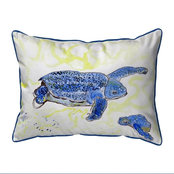 Sea Turtle & Eggs Small Indoor/Outdoor Pillow 11x14