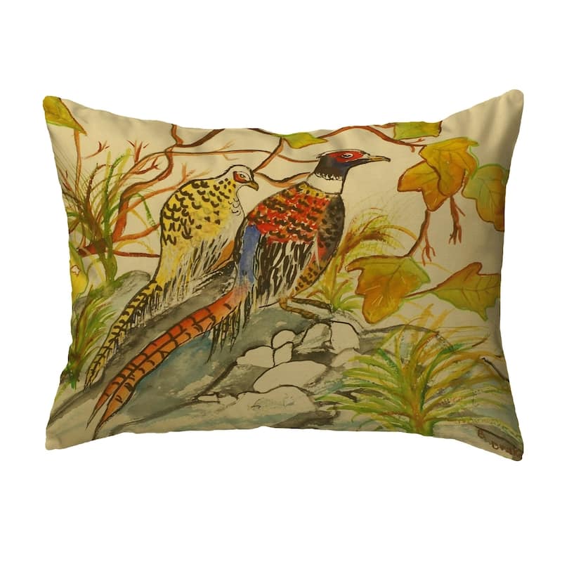 Pheasant Noncorded Pillow 16x20