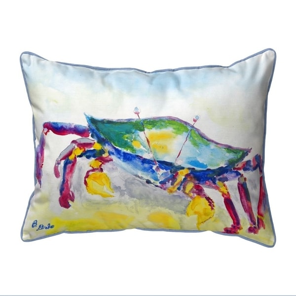 Crawling Crab Extra Large Zippered Indoor/Outdoor Pillow 20x24