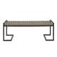 preview thumbnail 12 of 10, Hopkins Outdoor Industrial Acacia Wood Bench by Christopher Knight Home gray