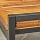 preview thumbnail 5 of 10, Hopkins Outdoor Industrial Acacia Wood Bench by Christopher Knight Home