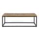 preview thumbnail 11 of 10, Jeco Outdoor Industrial Acacia Wood Bench by Christopher Knight Home Teak