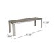 Cape Coral Outdoor Aluminum Picnic Set with Faux Wood Top by Christopher Knight Home - Thumbnail 3