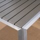 Cape Coral Outdoor Aluminum Picnic Set with Faux Wood Top by Christopher Knight Home - Thumbnail 4