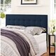 Hixson Stylish Dark Blue Fabric Upholstered Full Size Headboard - Bed ...