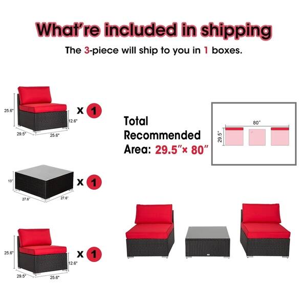 Shop Kinbor Patio Sectional Sofa Outdoor Furniture Wicker Sofa Set