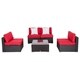 Kinbor Patio Sectional Sofa Outdoor Furniture Wicker Sofa Set Conversation Set with Cushions - Thumbnail 24