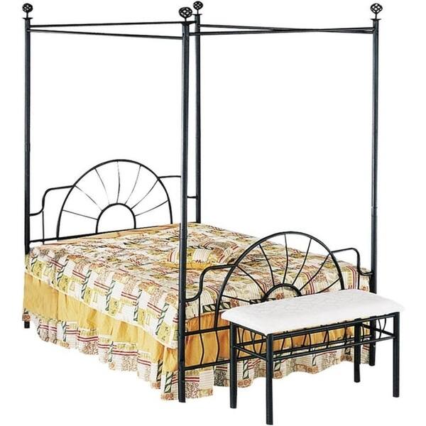 Featured image of post Black Canopy Bed Overstock / Goplus 4 corner post bed canopy mosquito net full queen king size netting black bedding.