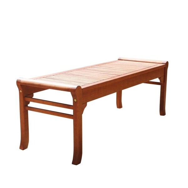Shop Vifah Malibu 4 Foot Outdoor Patio Eucalyptus Hardwood ...