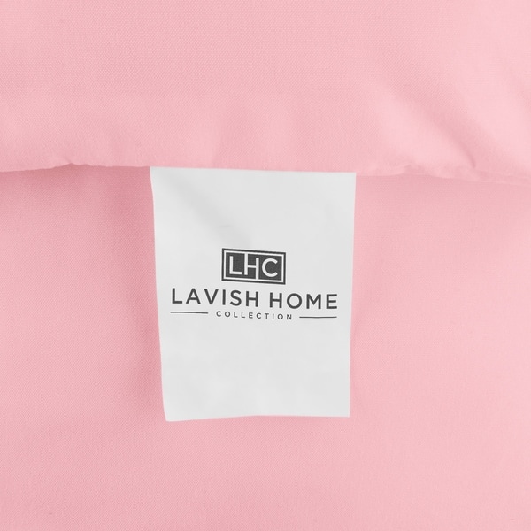 Pink Pregnancy Pillow Full Body Maternity Pillow with Removable Cover and Contoured U-Shape Design for Back//Body Support by Lavish Home Collection