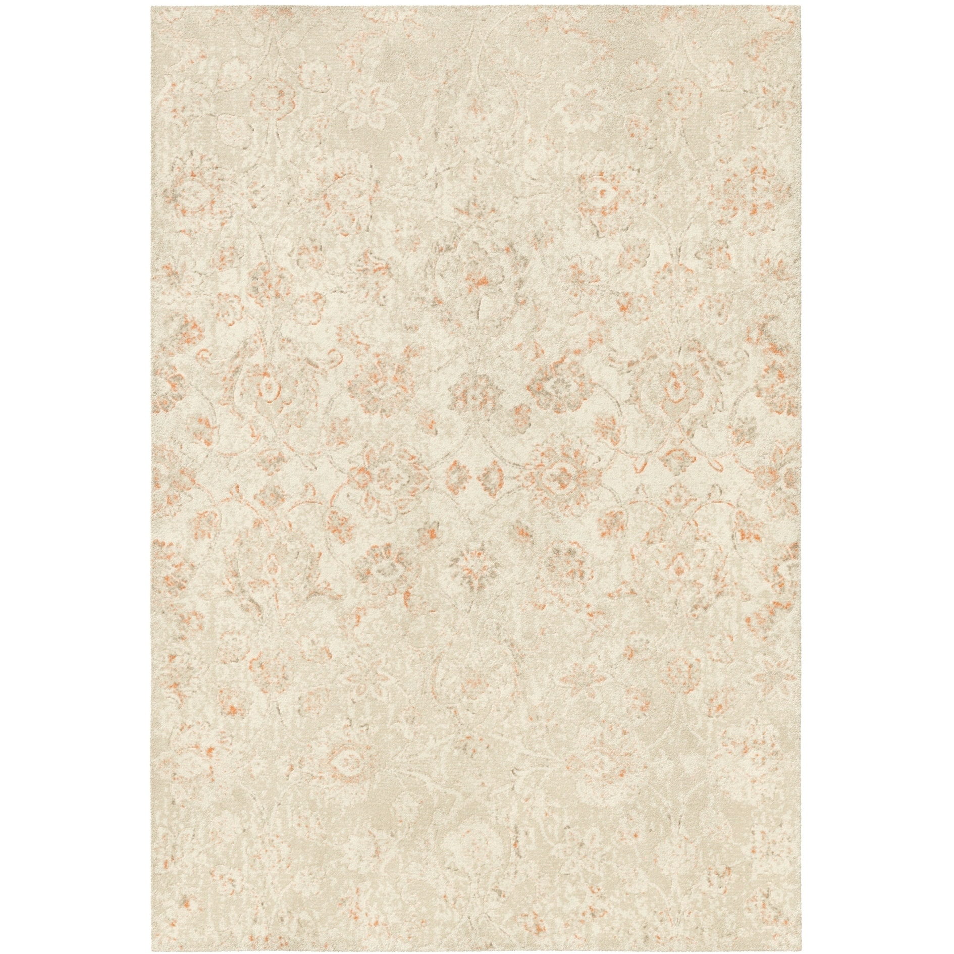 Blanding Traditional Floral Area Rug - 6'6" x 9'6"