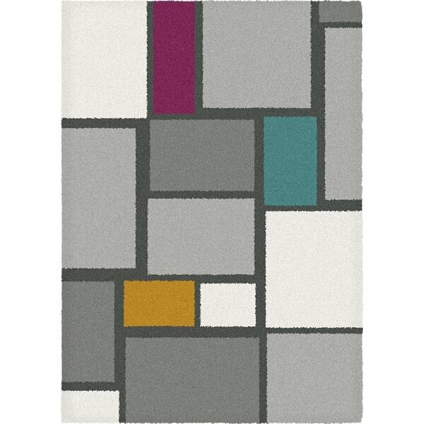 Colorblock Rug Colorful Colorful Spaces Multicolor Colorblock Area Rug - 3'11 x 5'6 - Bed Bath ...