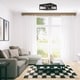 preview thumbnail 7 of 9, Memphis 2-Light Flush Mount Ceiling Light, 4 Clear Glass Panes - 13" L x 13" W x 5.12" H