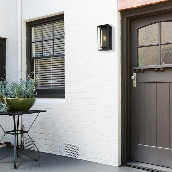 Carbon Loft Capulet Outdoor Collection 1-light Bronze Wall Mount Sconce. Opens flyout.