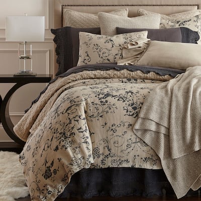 Lincoln Linen Blue Duvet Cover or Pillow Sham