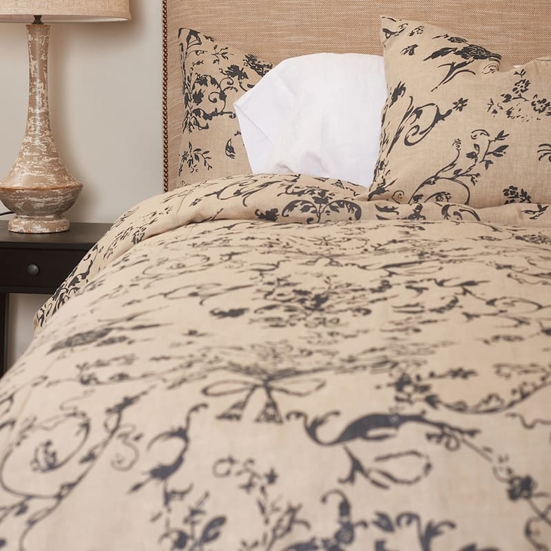 Lincoln Linen Blue Duvet Cover or Pillow Sham
