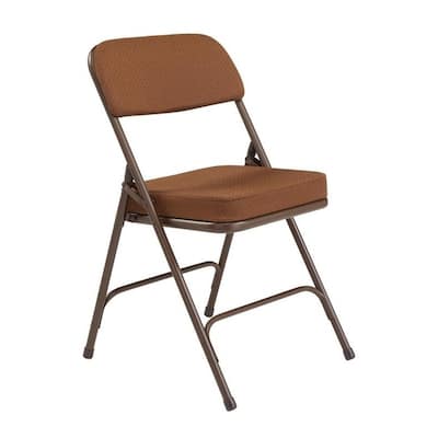 NPS Upholstered Box Seat Folding Chairs (Pack of 2)