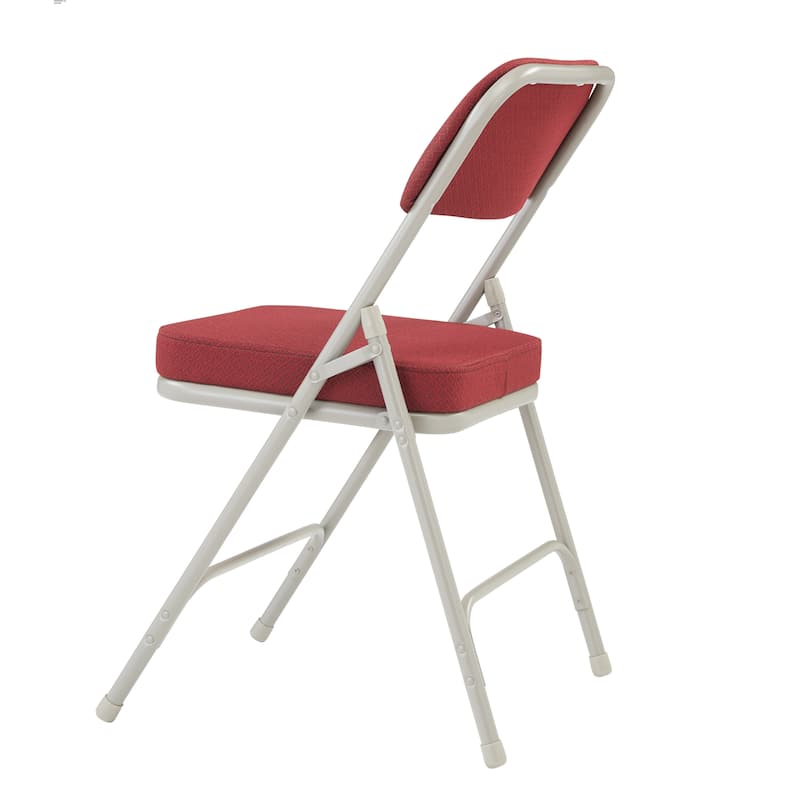 NPS Upholstered Box Seat Folding Chairs (Pack of 2)