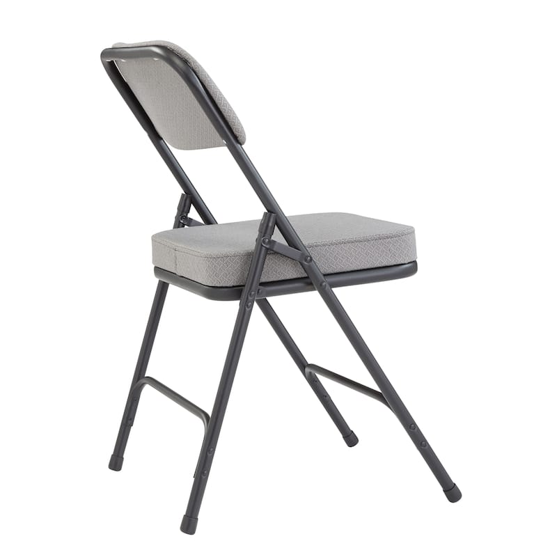 NPS Upholstered Box Seat Folding Chairs (Pack of 2)
