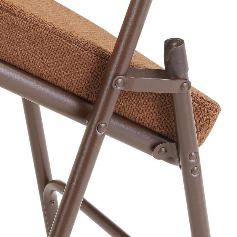 NPS Upholstered Box Seat Folding Chairs (Pack of 2)