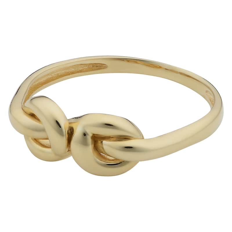 10k Yellow Gold High Polish Love Knot Ring