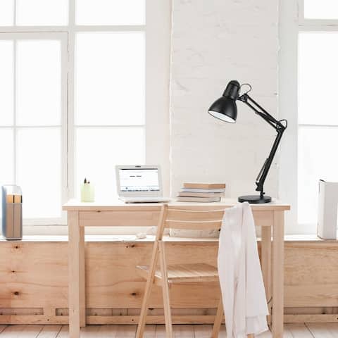 28" Heavy Base Architect Spring Balanced Swing Arm Desk Lamp